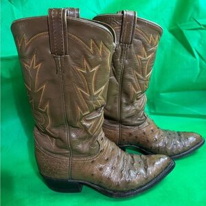 Tony Lama vintage 11” Ostrich boots